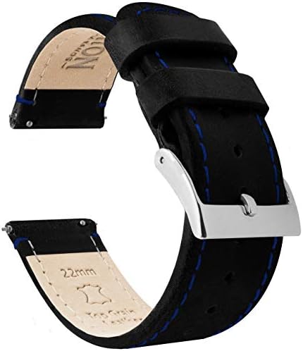 Luminox Men's Black Leather 24mm Strap 1900 Field Series Stainless